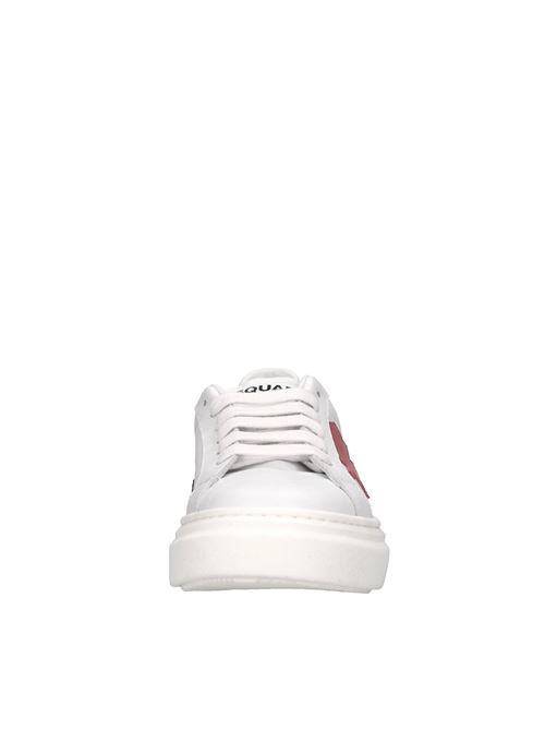 Sneakers in pelle DSQUARED2 | 79306 GINEVRABIANCO-NERO-ROSSO